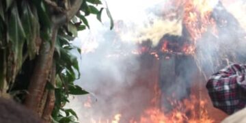 NYANGEZI : Un bébé sauvé de justesse d’un incendie à Mulende