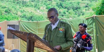 Sud-Kivu : Le gouverneur intérimaire Marc MALAGO préside la cérémonie de fermeture de la base de la Monusco de Bunyakiri