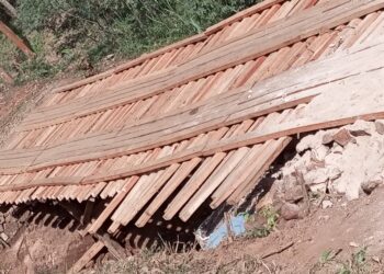 Nyangezi : Bientôt la fin des travaux de construction du pont de déviation sur la rivière Kansise 