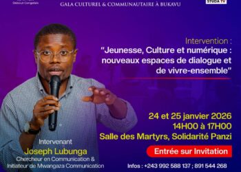 Journée de la Culture Africaine : Joseph LUBUNGA animera un panel sur jeunesse, culture et numérique à Bukavu