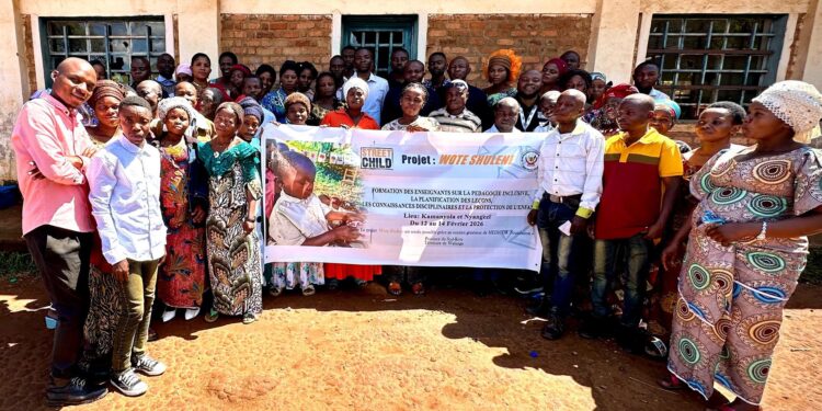 Sud-Kivu : Street Child forme des enseignants sur la pédagogie inclusive, la panification des leçons, les connaissances disciplinaires et la protection de l’enfant à Walungu