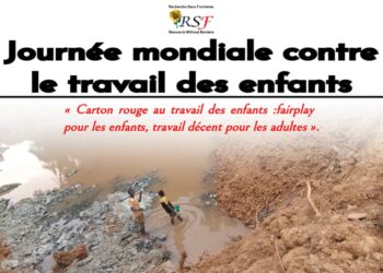 Journée mondiale contre le travail des enfants : RSF Sud-Kivu appelle à bannir toute forme de travail pénible infligé aux enfants 